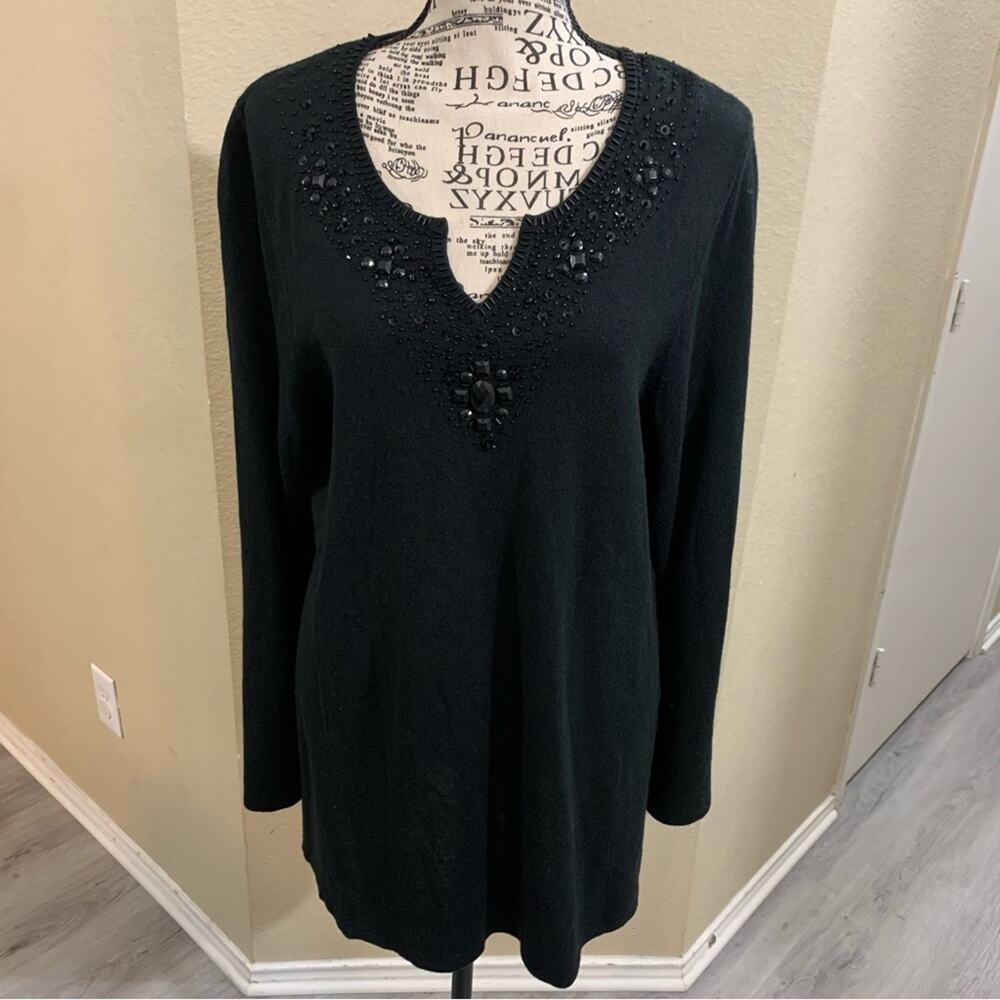 Metro 7 embellished tunic size 16W NWT